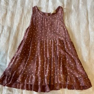 Altar’d State mauve with white polka dot ruffled tank